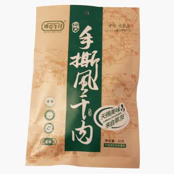 博克牛仔风干牛肉干(原味)52g*4