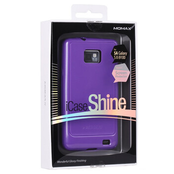 摩米士（MOMAX）三星I9100闪亮保护壳 适用于三星I9100/I9108/i9188 紫色 附送摩米士原厂液晶保护膜