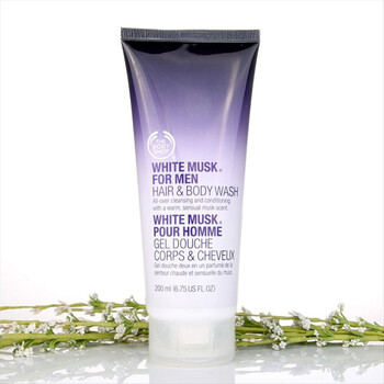 The Body Shop TBS美体小铺 白麝香男士头发与身体沐浴露200ml 清洁滋养补水