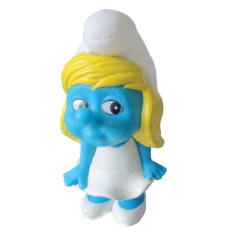 蓝精灵搪胶公仔 <em>动漫电影</em> 存钱罐 蓝妹妹 80 90