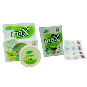 默思卡森max-concen薄荷植物卡通驱蚊贴片36片+婴儿植物紫草膏20g1086+1089