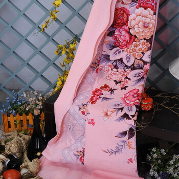 民光 全棉丝光印花床单 金玉满堂 M-4611 桔 200*220cm