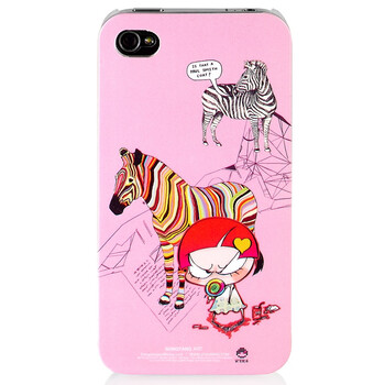 Snowkids iphone4/4S保护壳 设计师系列 Bad girl-粉