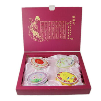 谢馥春古典珍藏四种花香（栀子 玫瑰 桂花 茉莉）鸭蛋粉礼盒