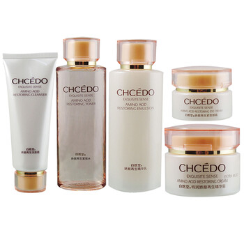 自然堂CHCEDO 娇颜再生系列 五件套装 洗+水+乳+霜+眼霜 保湿 补水 美白 抗皱