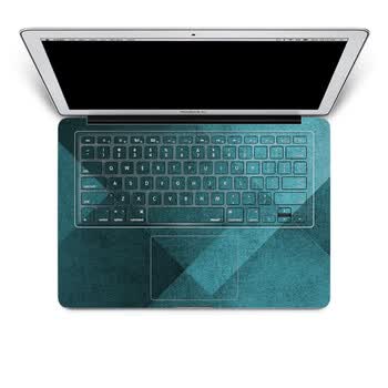 SkinAT 苹果笔记本MacBook手托保护贴膜 含键盘 翻转蓝 Pro 15 (Retina)