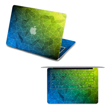 SkinAT 苹果笔记本MacBook全套保护贴膜 3M材料 蓝绿格调 Pro 15