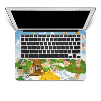 SkinAT 苹果笔记本MacBook手托保护贴膜 不含键盘 3M材料 猴子游戏 Air 11