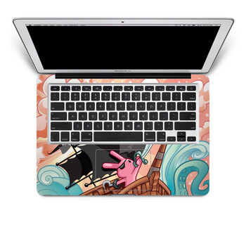 SkinAT 苹果笔记本MacBook手托保护贴膜 不含键盘 3M材料 海盗兔 Pro 13