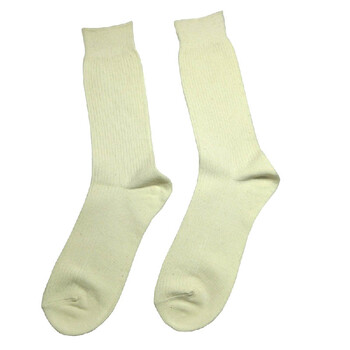 ON21 4双装男式双针基本款棉袜 精梳棉袜子 L33 米色 25-27CM