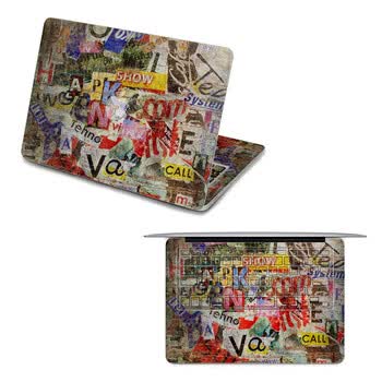 SkinAT 苹果笔记本MacBook全套保护贴膜 3M材料 破旧墙 Pro 17