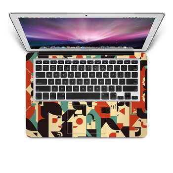 SkinAT 苹果笔记本MacBook手托保护贴膜 不含键盘 3M材料 默默相对 Pro 17