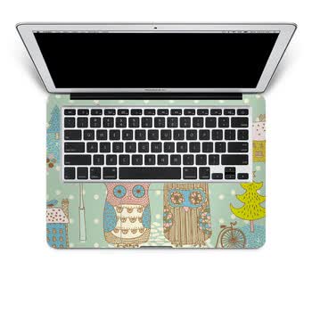 SkinAT 苹果笔记本MacBook手托保护贴膜 不含键盘 3M材料 恋恋猫头鹰 Pro 15
