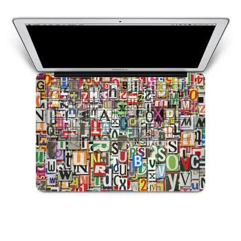SkinAT 苹果笔记本MacBook手托保护贴膜 含键盘 3M材料 混乱字母 Air 13 2011款