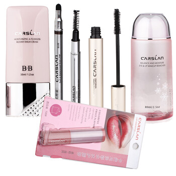 卡姿兰/Carslan 化妆品基础6件套装 BB霜+眉笔+眼线笔+睫毛膏+唇彩+卸妆液