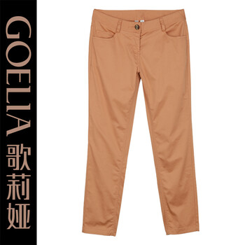 歌莉娅GOELIA 2012夏季新款 彩色休闲小脚铅笔裤25E1D100 红色 29