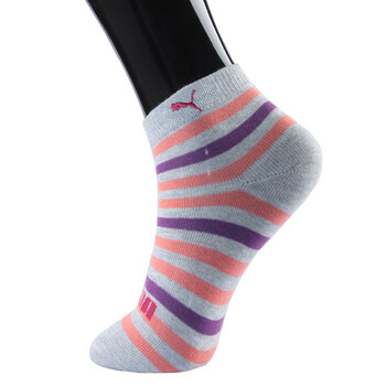 PUMA/彪马 童袜 短筒袜儿童袜 精梳棉袜精美条纹袜子 桃红 20-22cm