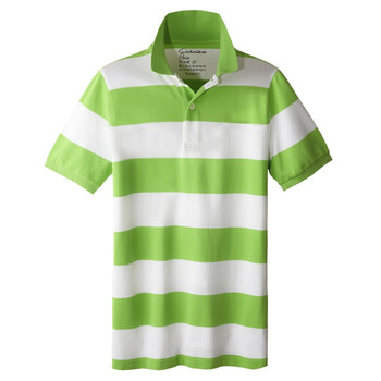 Giordano佐丹奴 Polo 男炫彩个性横间修身POLO 01012014 浅绿色 XL