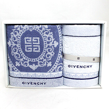 纪梵希 GIVENCHY 时尚面巾/方巾礼盒装（蓝）02-84