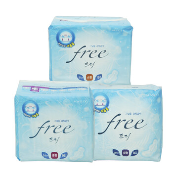 宝笑美BOSOMI韩国原装进口MAGIX FREE超薄型日用夜用量少型组合装