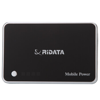 铼德（Ritek）M6000 1A双输出接口 6000mAh 高电容量 移动电源（黑色）