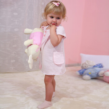 Baby2 2012新款婴幼儿夏装女婴童短袖连衣裙YQA392096 粉色 100