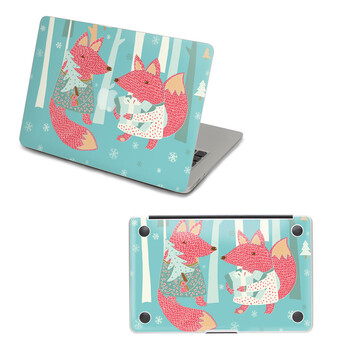 SkinAT 苹果笔记本MacBook外壳及底部保护贴膜 3M材料 狐狸过节 Pro 13