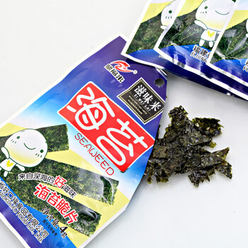 鼎福来 休闲食品 即食零食海苔袋装4g*25包