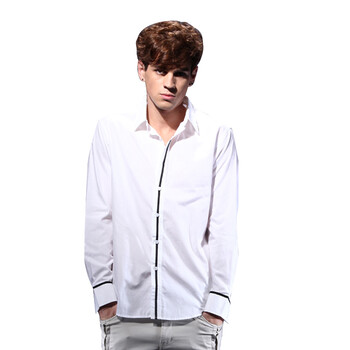 DESIGN CORNER 男士长袖商务衬衫修身衬衫SH11S1069 白色 XL