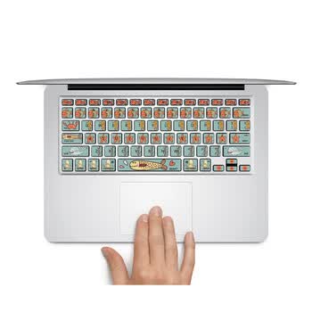 SkinAT MacBook苹果笔记本 iMac 键盘贴膜 保护贴 键盘膜 贴纸 海底世界 Pro 15 (Retina)