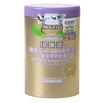纽瑞滋海藻DHA核桃油儿童专用软胶囊30粒