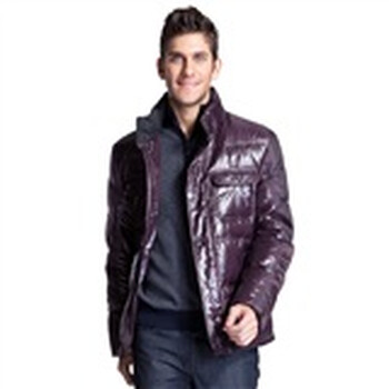 【反季清仓】FIRS杉杉 秋冬新款男装时尚休闲羽绒服 Y99015-2 紫色 190