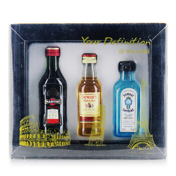 百加得3瓶装珍藏迷你酒版礼盒（威士忌 金酒 威末）
