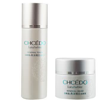 自然堂CHCEDO 亮润美白系列 两件套装 水+霜 保湿 补水 美白 抗皱