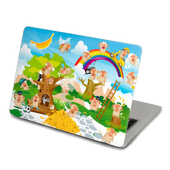 SkinAT 苹果笔记本MacBook外壳A面保护贴膜 3M材料 猴子游戏 Air 13 2008/09