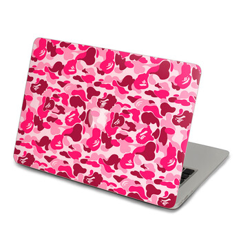 SkinAT 苹果笔记本MacBook外壳A面保护贴膜 3M材料 粉色迷彩猴 Air 13 2011款