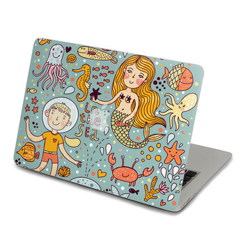 SkinAT 苹果笔记本MacBook外壳A面保护贴膜 3M材料 海底世界 Air 13 2010/11