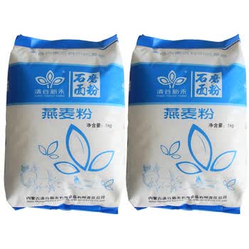 清谷新禾 燕麦粉石磨面粉 内蒙特产 1千克*2袋