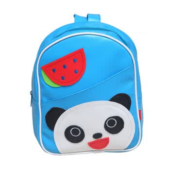 FUNNIMALS 三色卡通可爱贴皮双肩包 蓝色熊猫 长21cm 宽25cm 高8.5cm