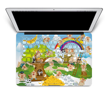 SkinAT 苹果笔记本MacBook手托保护贴膜 含键盘 3M材料 猴子游戏 Pro 15 (Retina)