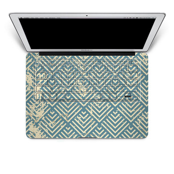 SkinAT 苹果笔记本MacBook手托保护贴膜 含键盘 3M材料 怀旧菱形 Pro 13