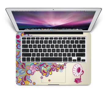 SkinAT 苹果笔记本MacBook手托保护贴膜 不含键盘 3M材料 恋恋留声机 Pro 17