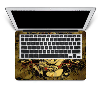 SkinAT 苹果笔记本MacBook手托保护贴膜 不含键盘 3M材料 狂野骷髅 Pro 17