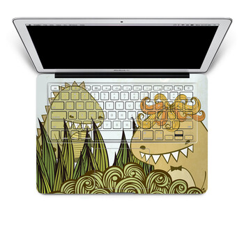SkinAT 苹果笔记本MacBook手托保护贴膜 含键盘 3M材料 卷发恐龙1 Air 13 2011款