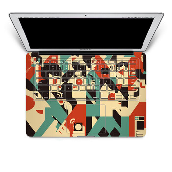 SkinAT MacBook手托贴膜 含键盘 默默相对 Pro 15 (Retina)