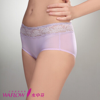 中腰 时尚 平角 蕾丝花边 <em>生理</em>裤 <em>女士内裤</em>5120