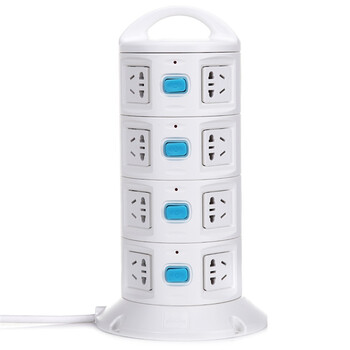 牛人（NIUREN) NR-248B 16位多开关型立式插座 1.8米