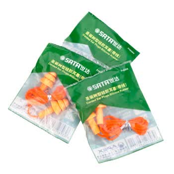 美国世达工具 (SATA) 圣诞树型硅胶耳塞（带线）*3对 FH0304