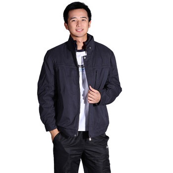 恒源祥 男士短款 中老年商务休闲羽绒服7021 黑色1# 190/104A(XXXXL)