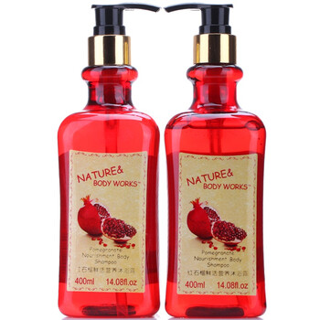 生活良品红石榴鲜活营养沐浴露400ml*2